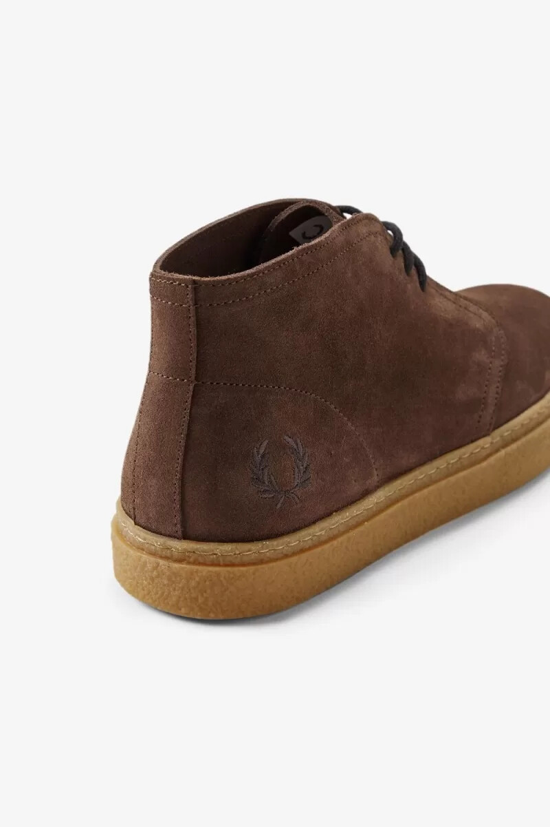 fred perry hawley herrstövlar mörkröda