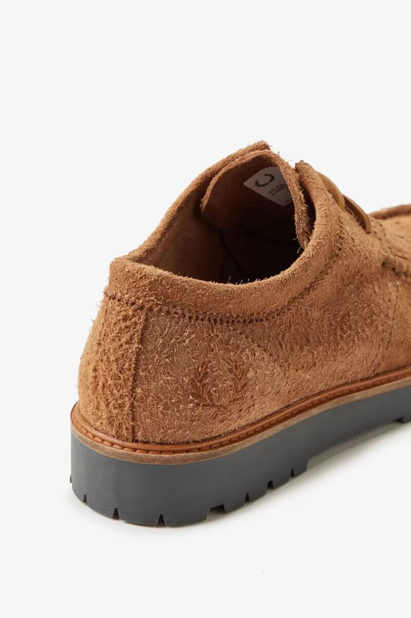 fred perry low kenney herrstövlar mörk kaffe