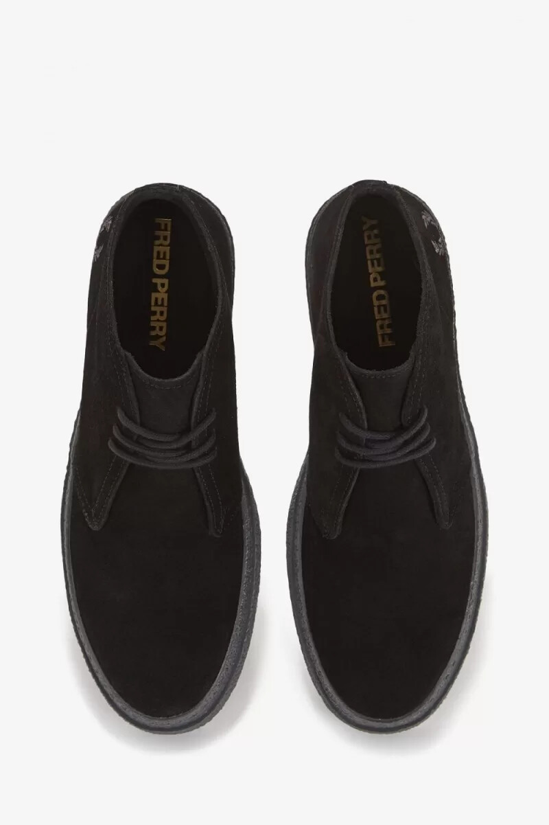 fred perry hawley herrstövlar svarta