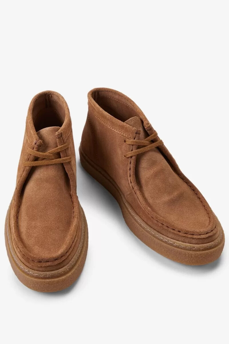 fred perry mid dawson herrstövlar mörk kaffe