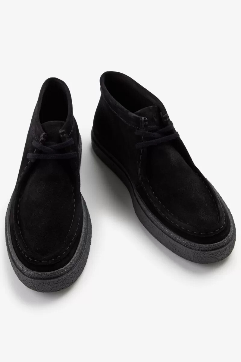 fred perry dawson mid herrstövlar svarta