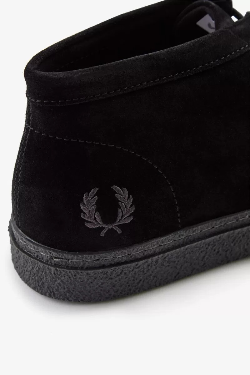 fred perry dawson mid herrstövlar svarta