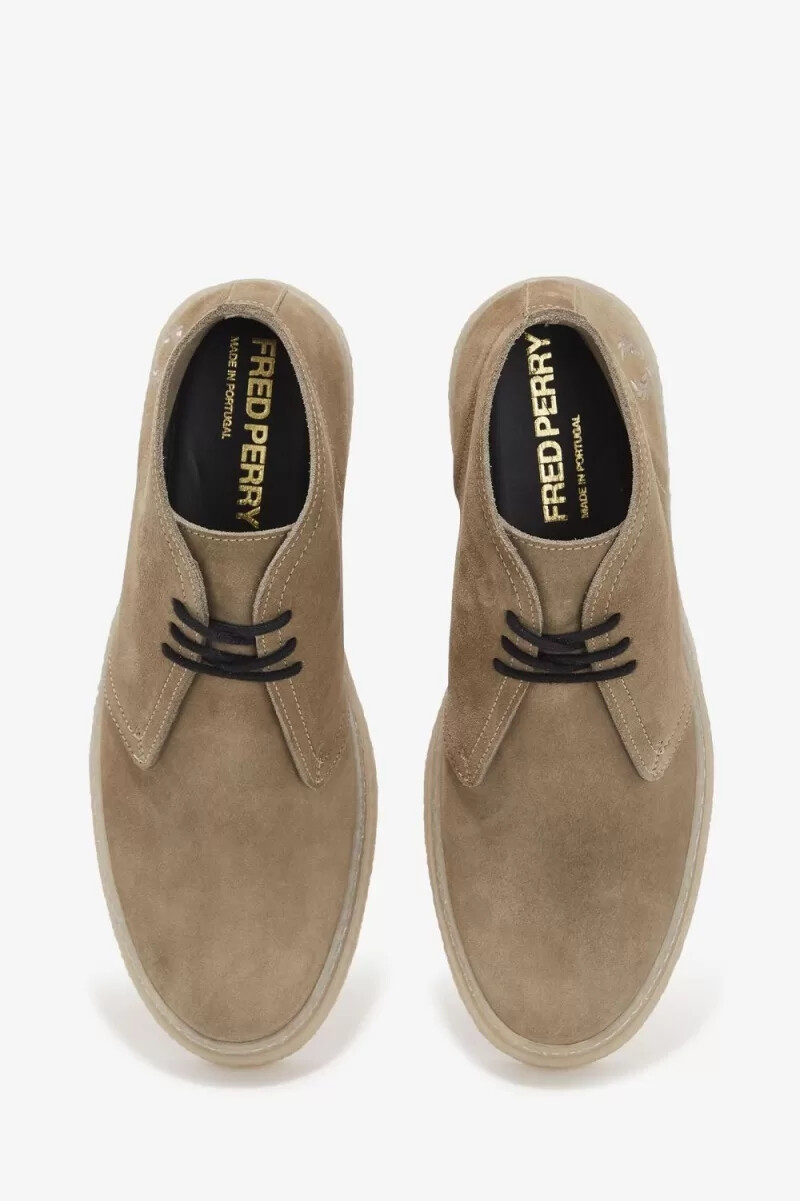fred perry hawley herrstövlar varmgrå