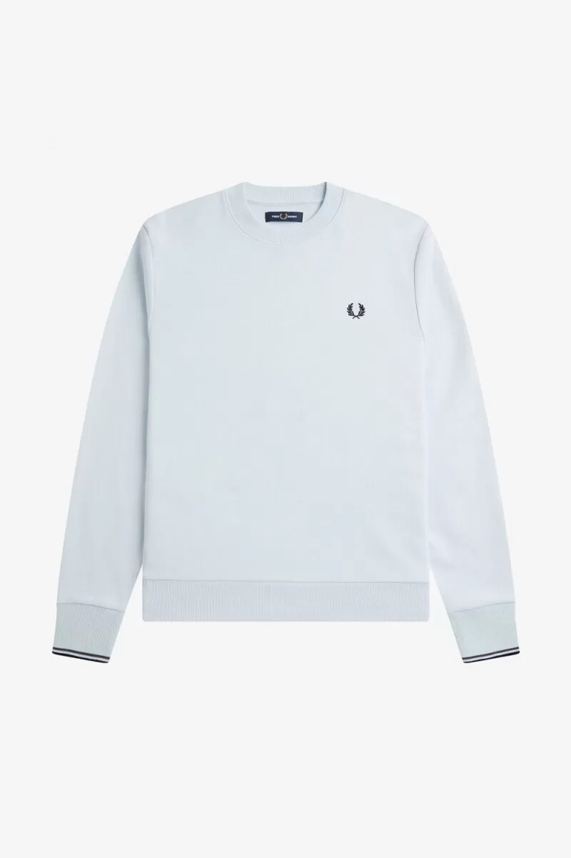 fred perry crew neck herrtröjor ljusblå