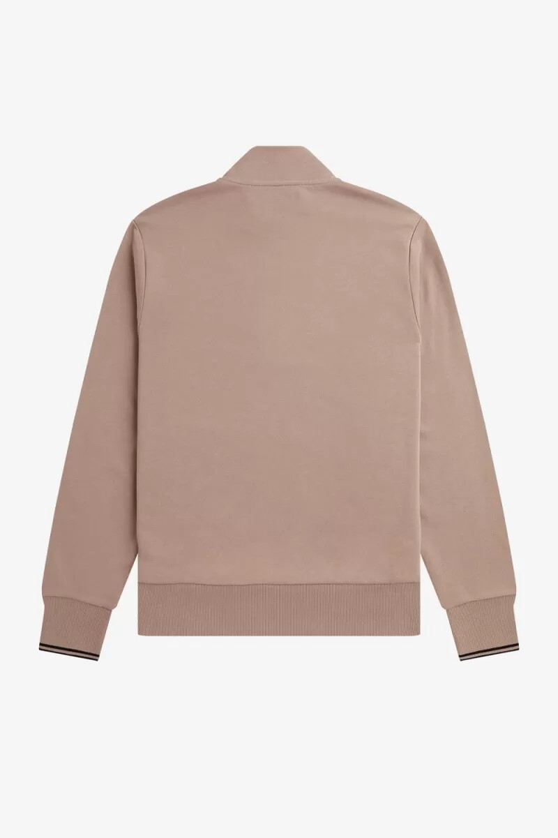 fred perry herrtröjor med halv dragkedja mörkrosa svarta