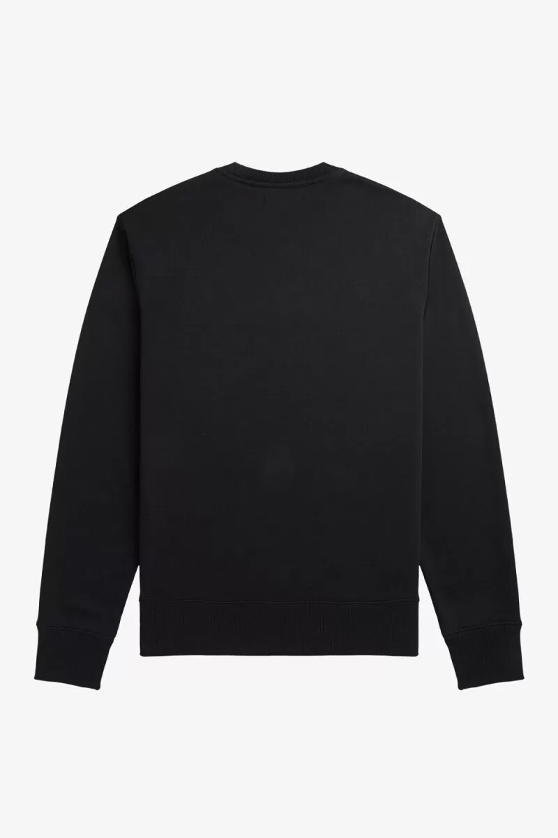 fred perry broderade herrtröjor svarta