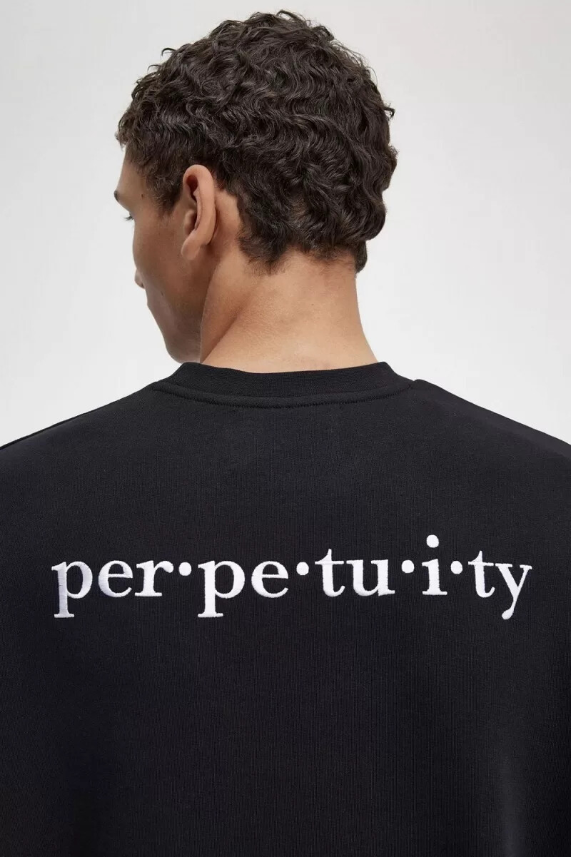 fred perry broderade herrtröjor svarta