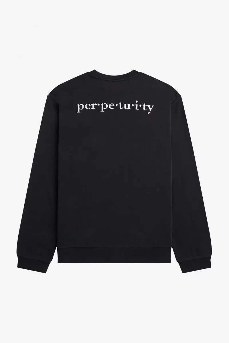 fred perry broderade herrtröjor svarta