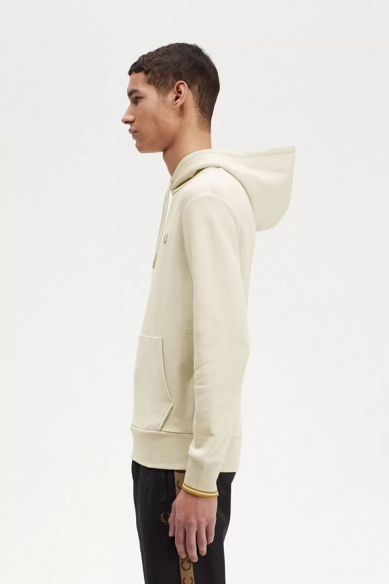 fred perry tipped hooded herrtröjor havregryn