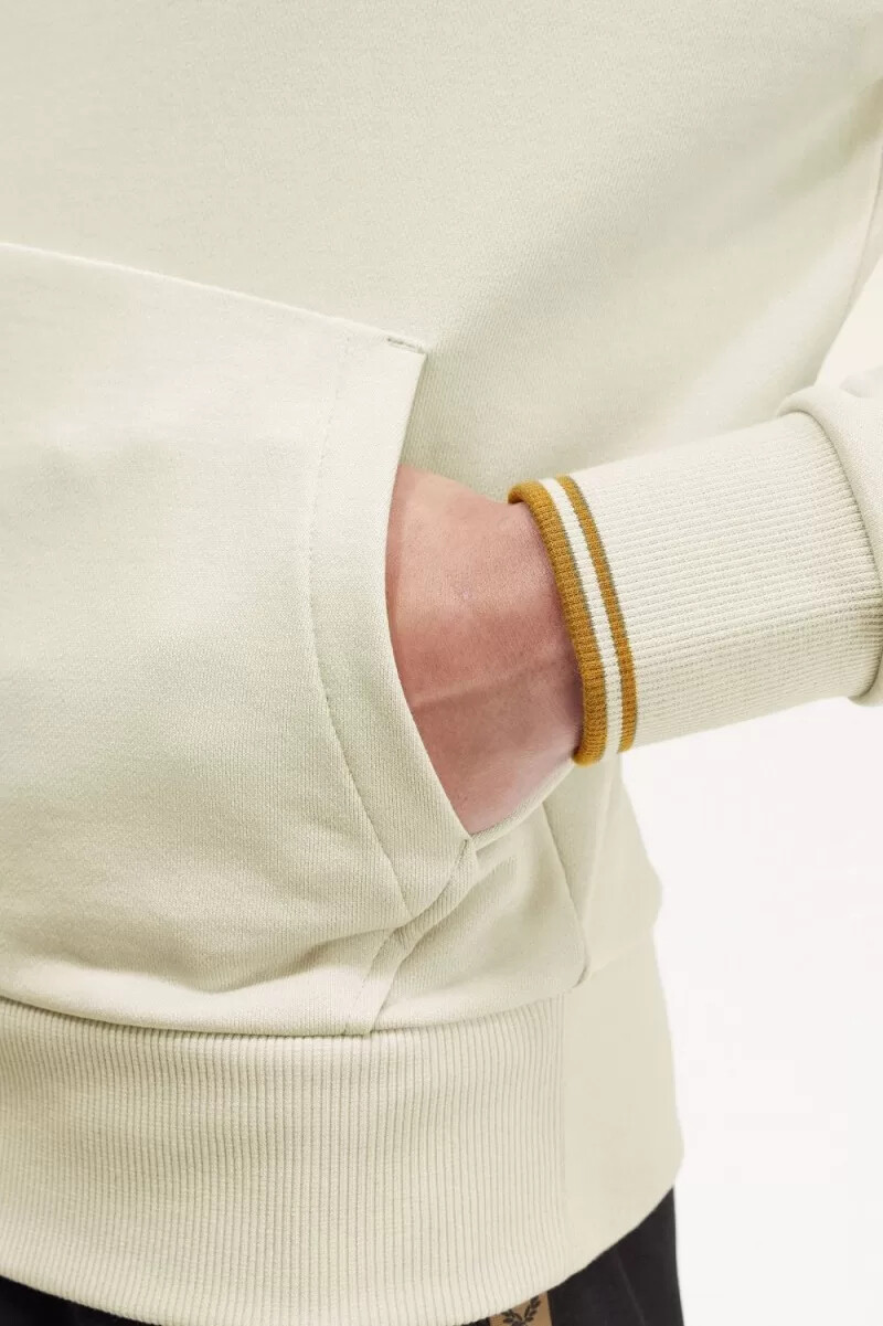 fred perry tipped hooded herrtröjor havregryn