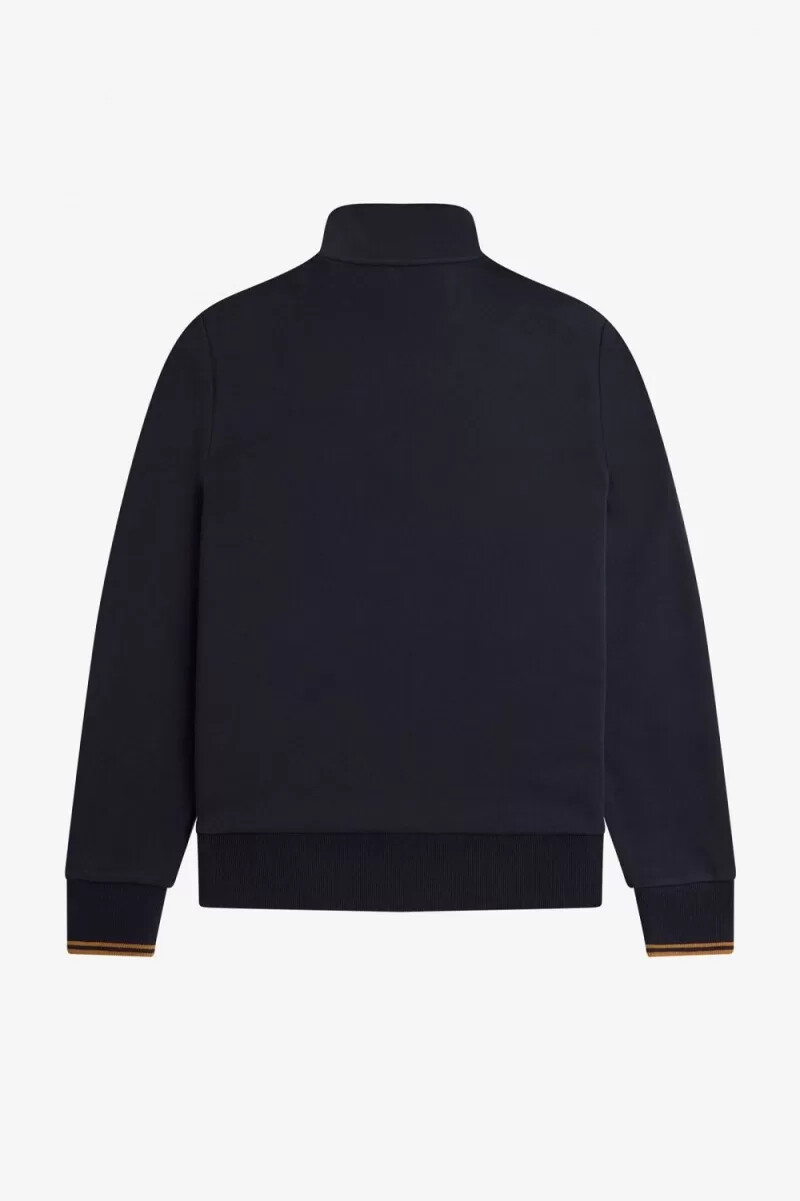 fred perry half zip herrtröjor marinblå mörk kaffe