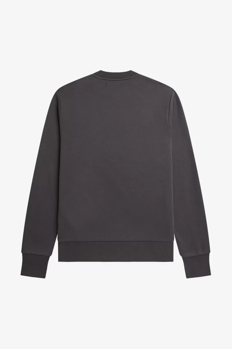 fred perry layered graphic herrtröjor gunmetal