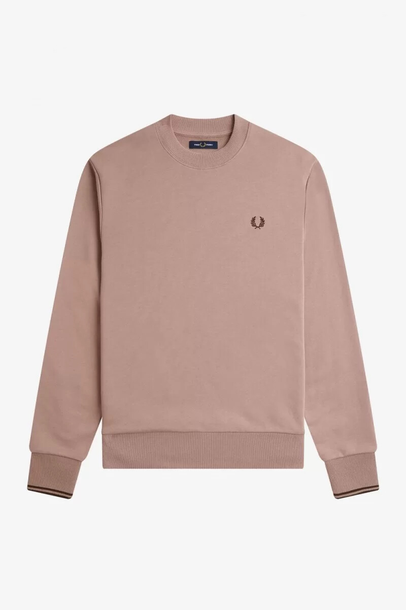 fred perry rundhalsad herrtröja mörkrosa