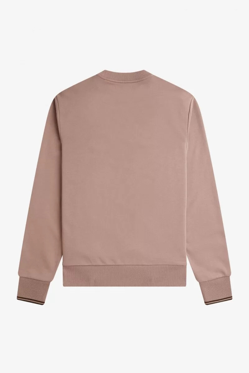 fred perry rundhalsad herrtröja mörkrosa