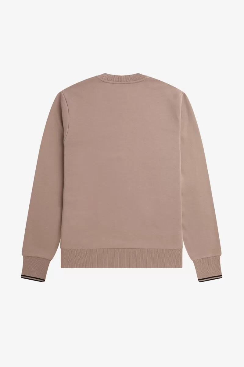 fred perry crew neck herrtröjor mörkrosa svarta