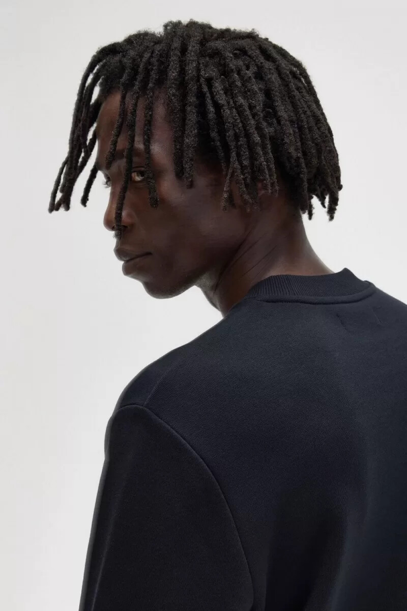 fred perry rund neck herrtröjor svarta