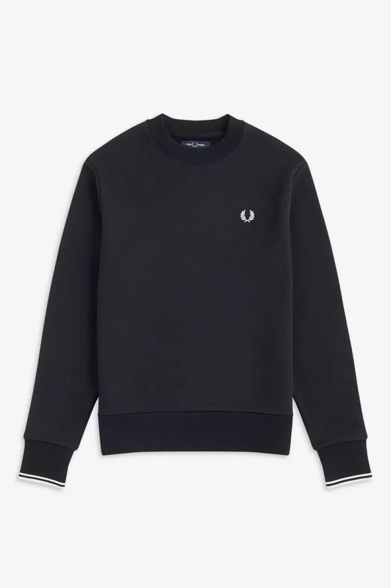 fred perry rund neck herrtröjor svarta
