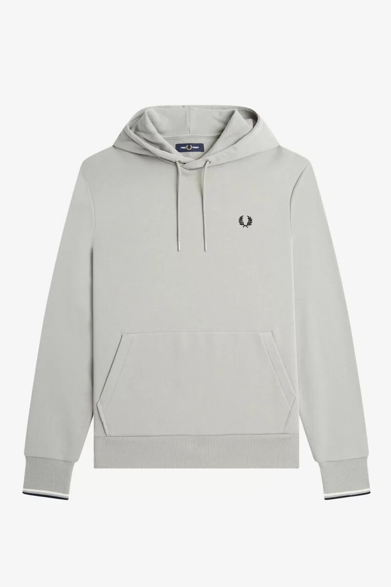 fred perry tipped hooded herrtröjor grå