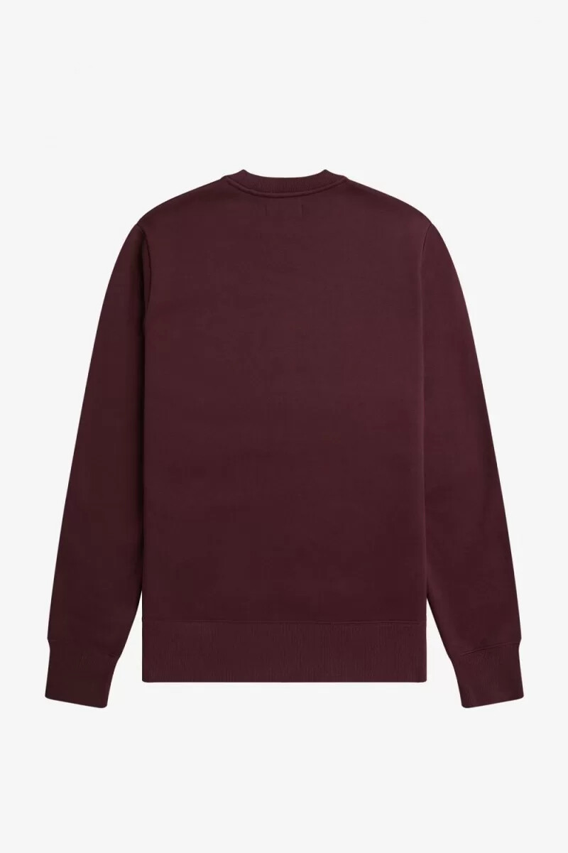 fred perry broderade herrtröjor oxblood