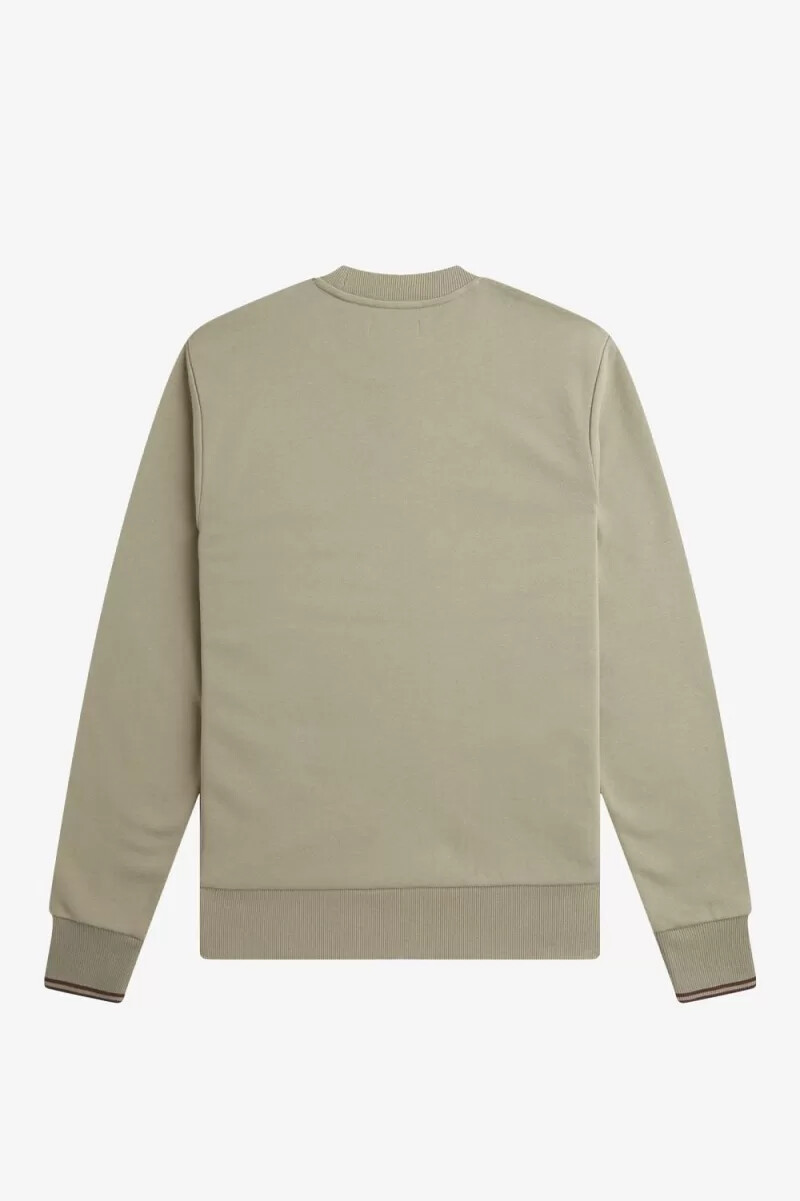 fred perry crew neck herrtröjor varm grå mörkröd