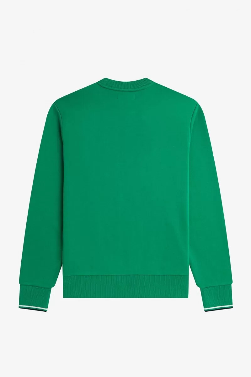 fred perry rund neck herrtröjor grön