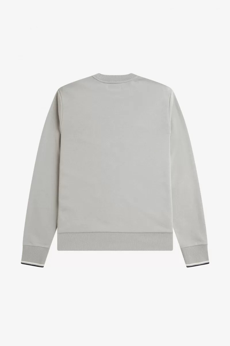 fred perry crew neck herrtröjor grå