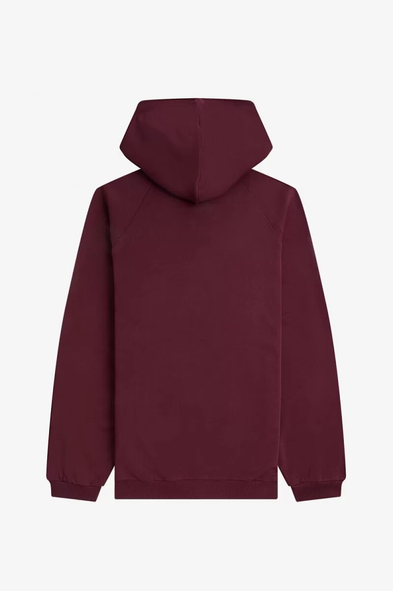 fred perry mönstrade hoodie herr marinblå