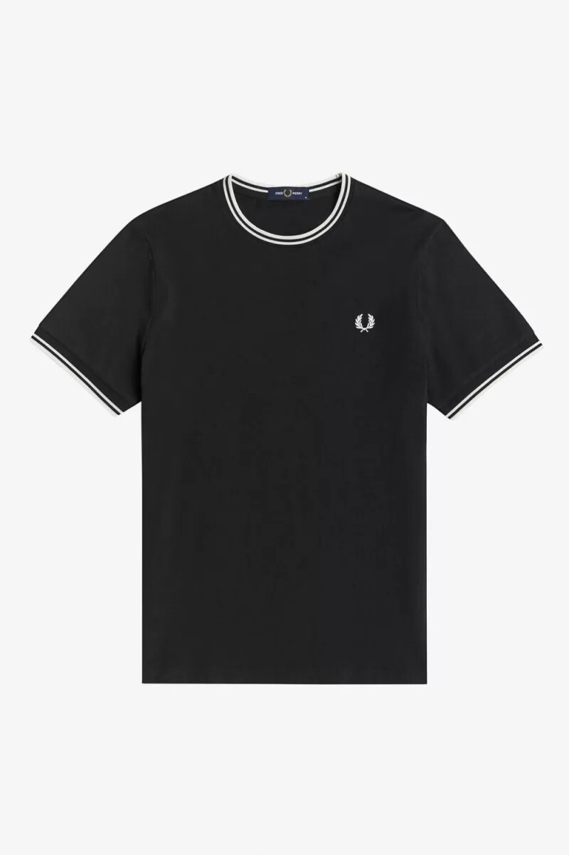 fred perry twin tipped herr t-shirt svart