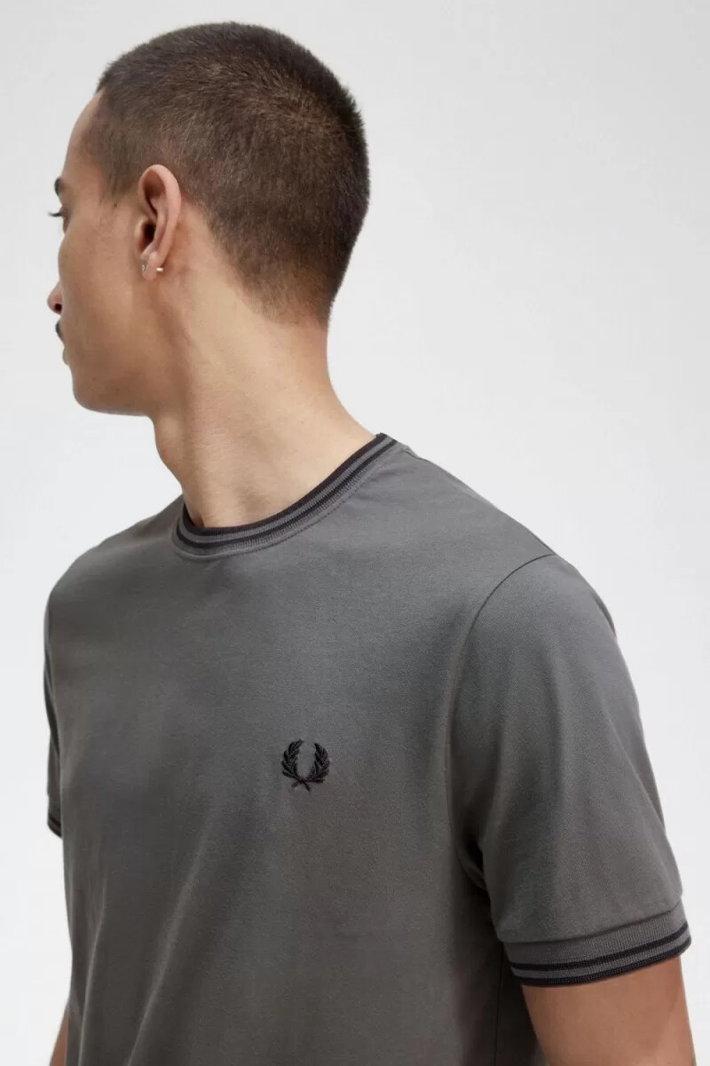 fred perry twin tipped herr t-shirt grön