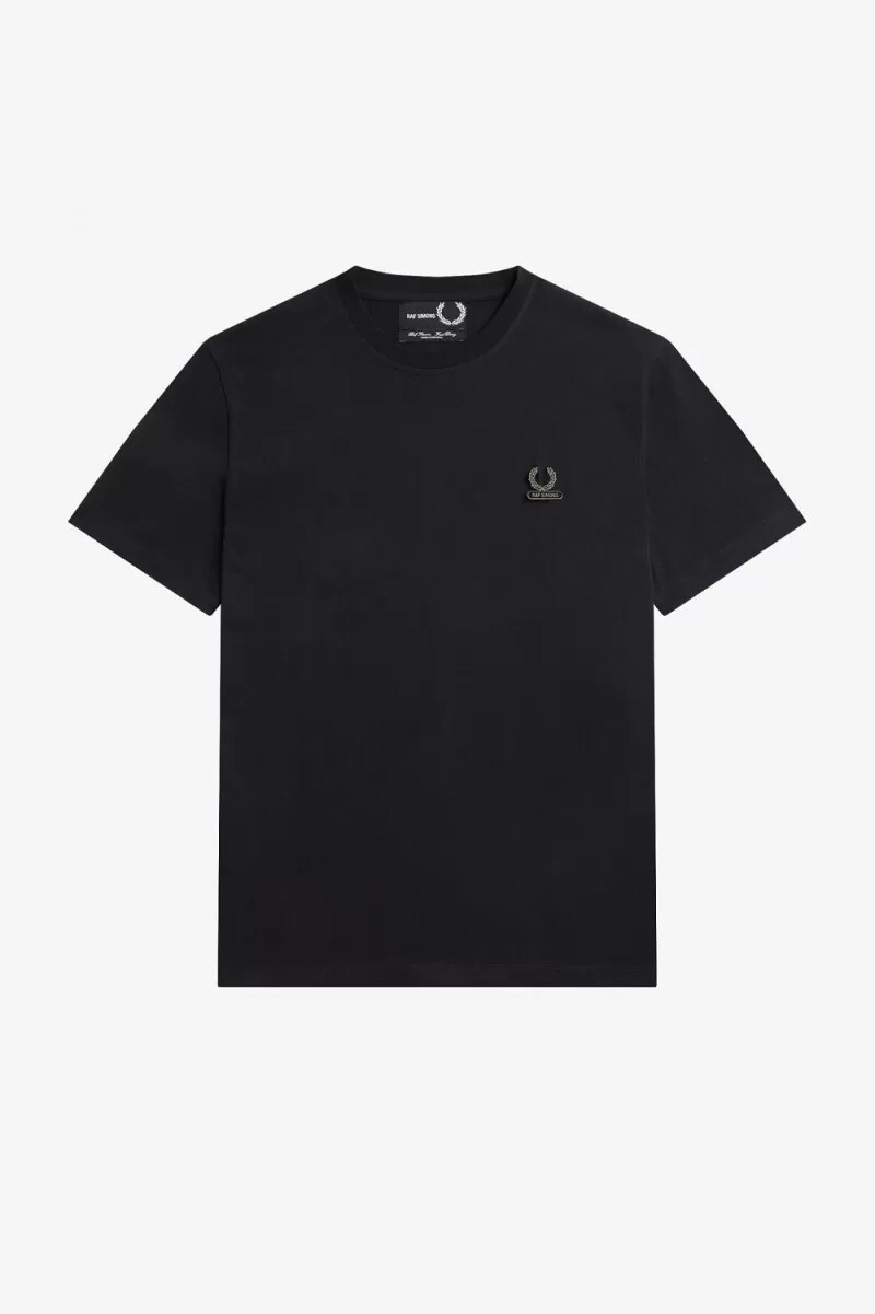 fred perry emaljnål herr t-shirt svart