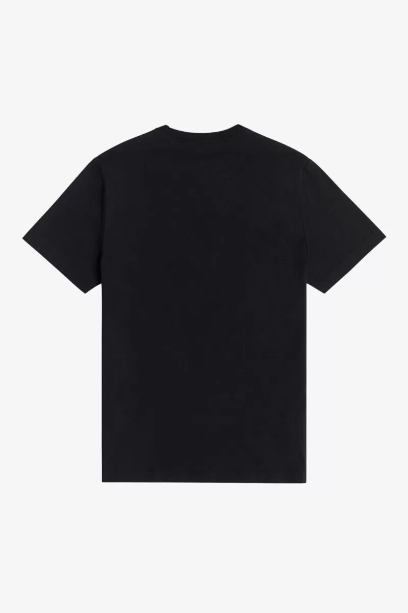 fred perry rund neck herr t-shirt svart
