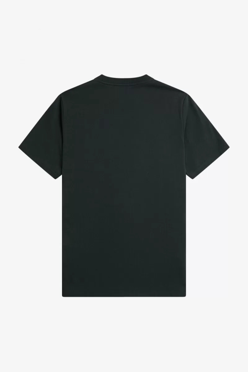 fred perry broderad herr t-shirt nattgrön
