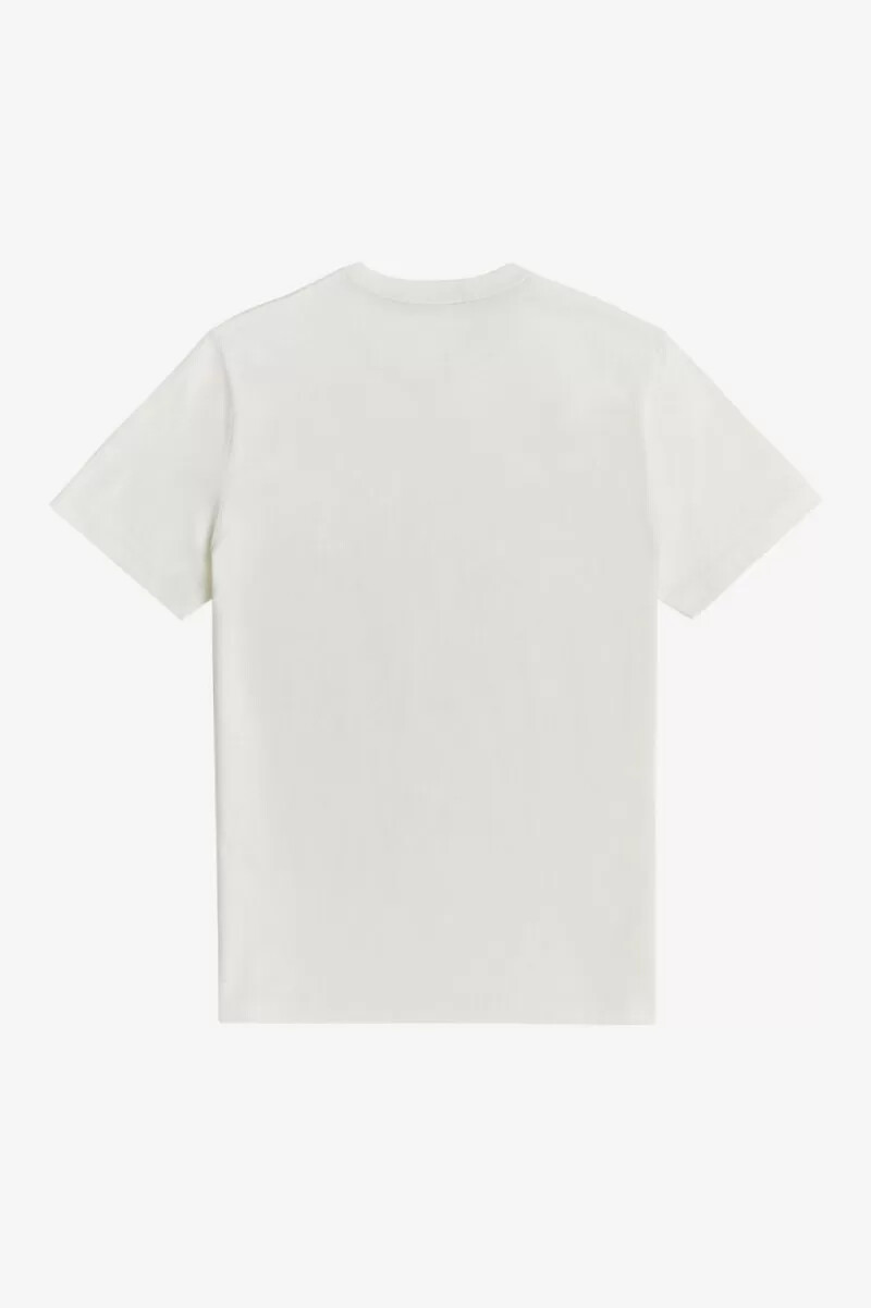 fred perry rund neck herr t-shirt snövit