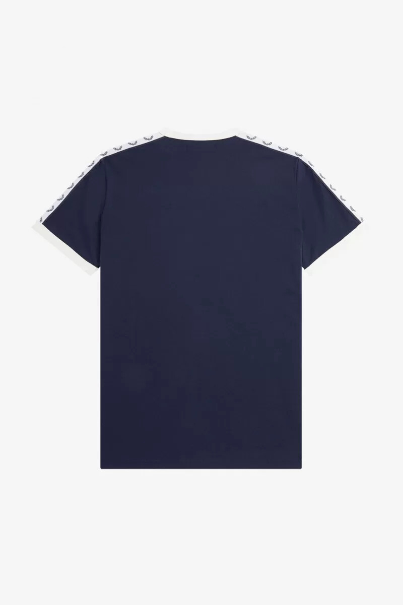 fred perry taped ringer herr t-shirt kolblå