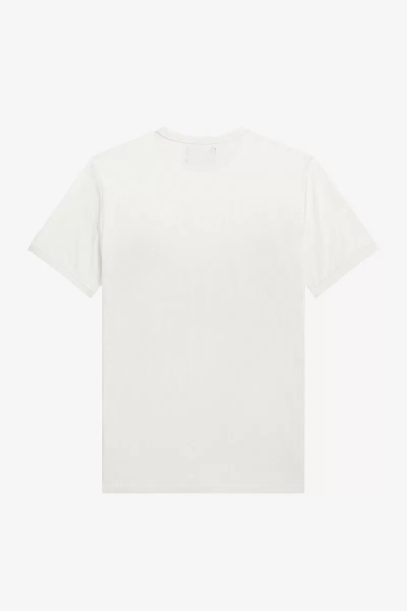 fred perry vine graphic herr t-shirt snövit