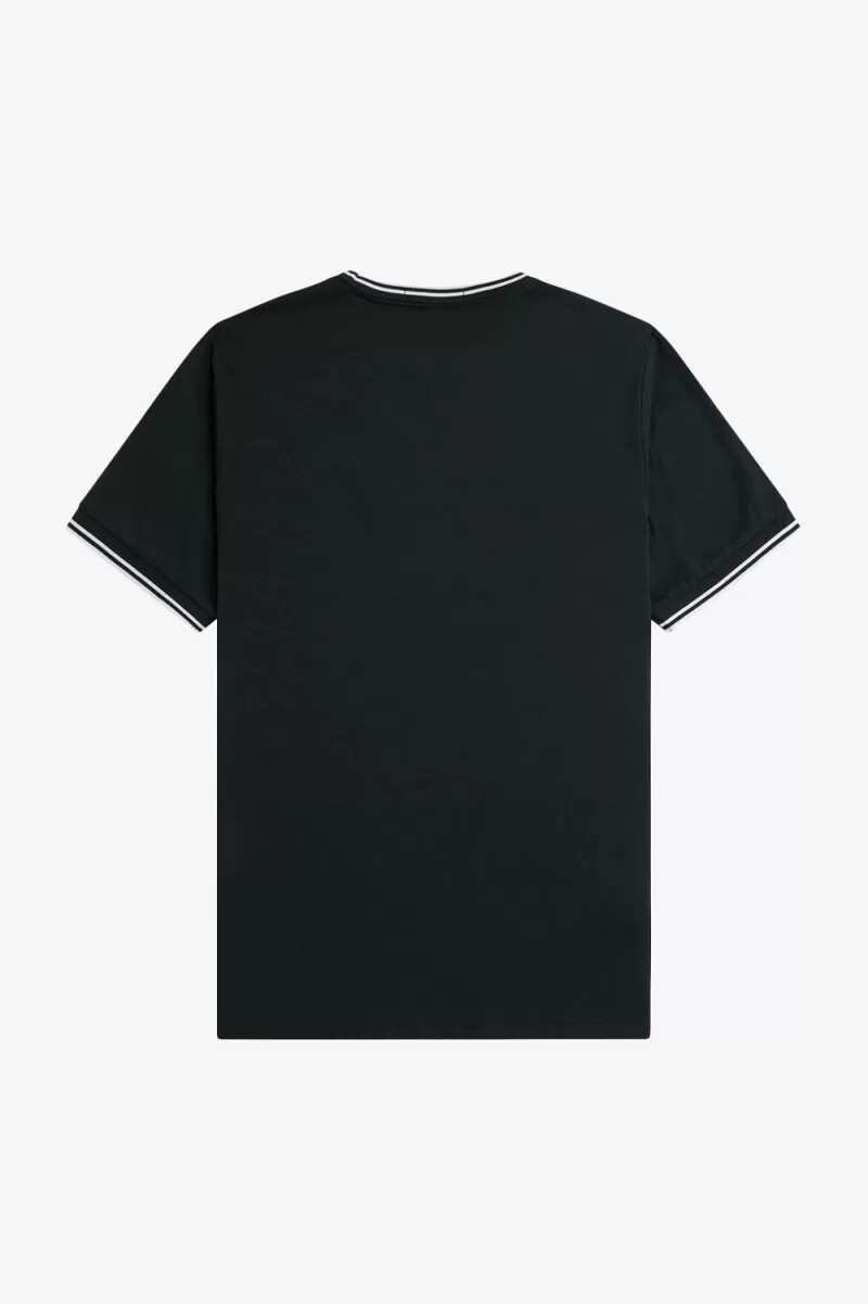 fred perry twin tipped herr t-shirt nattgrön snövit