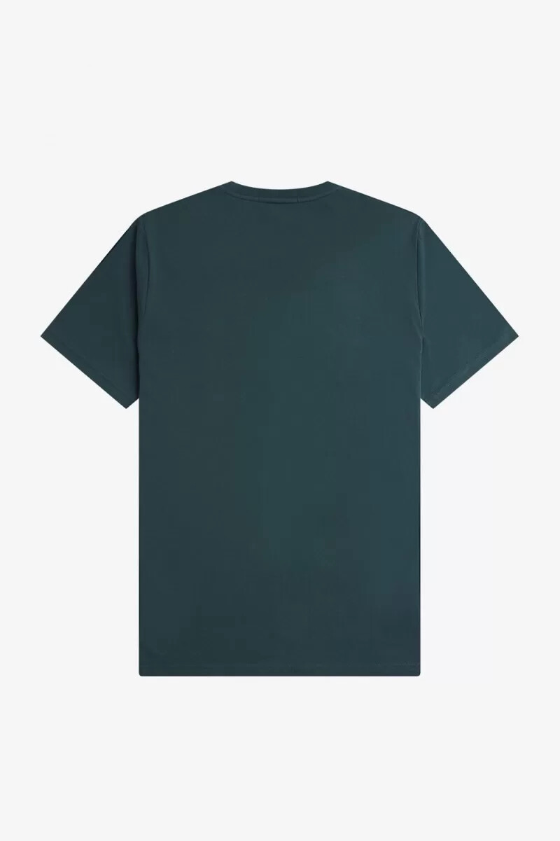 fred perry circle branding herr t-shirt petrolblå