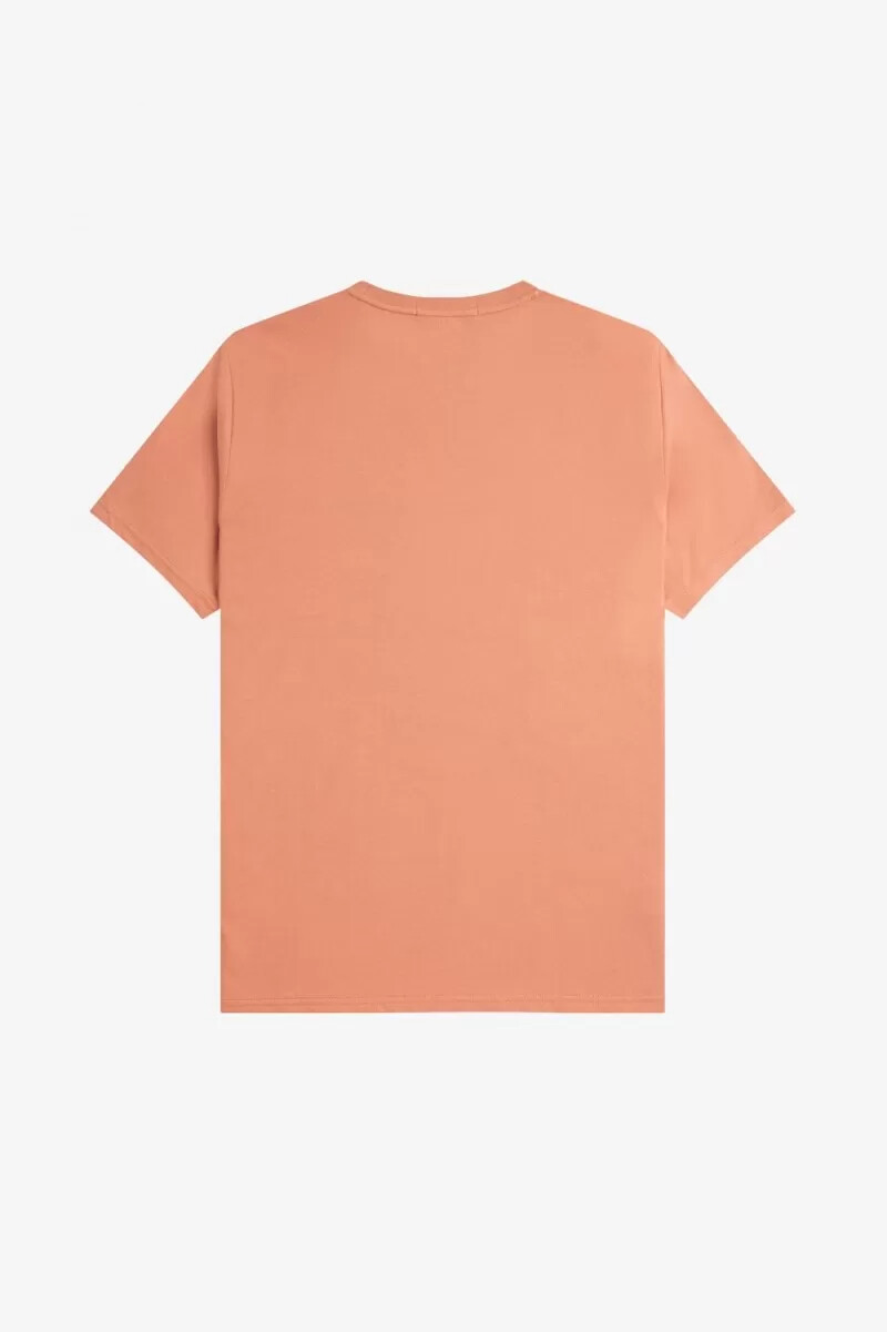 fred perry circle branding herr t-shirt ljusrost