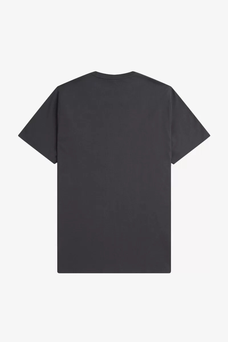 fred perry rund neck herr t-shirt anchor grå mörk kaffe