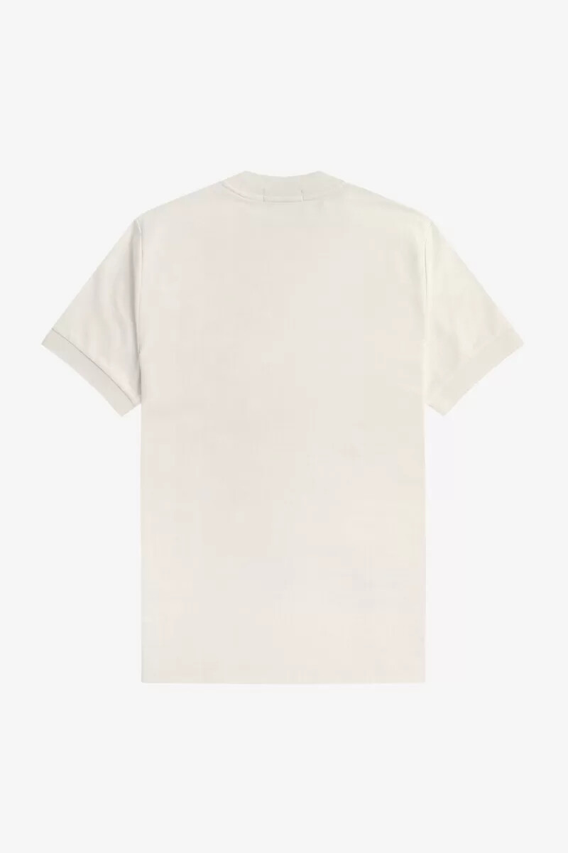 fred perry loopback jersey pocket herr t-shirt beige