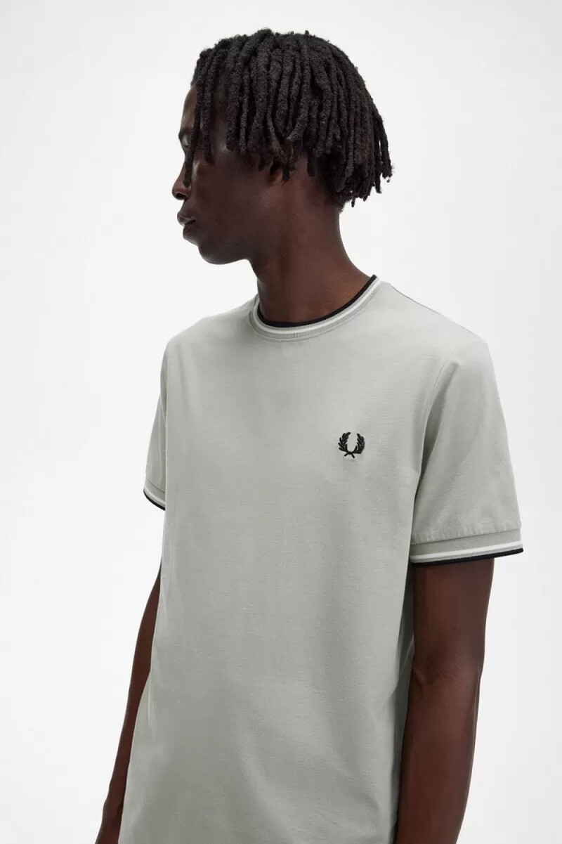 fred perry twin tipped herr t-shirt mintgrön