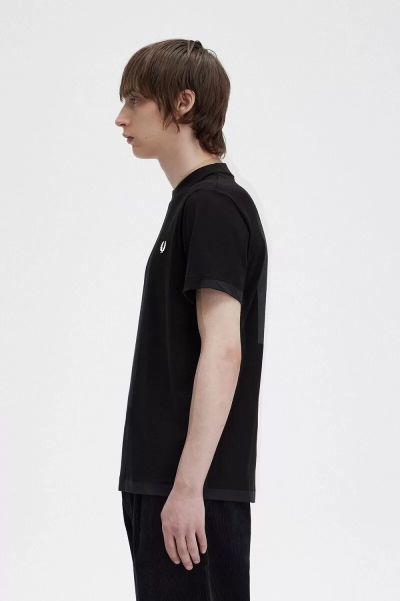fred perry rave graphic herr t-shirt svart