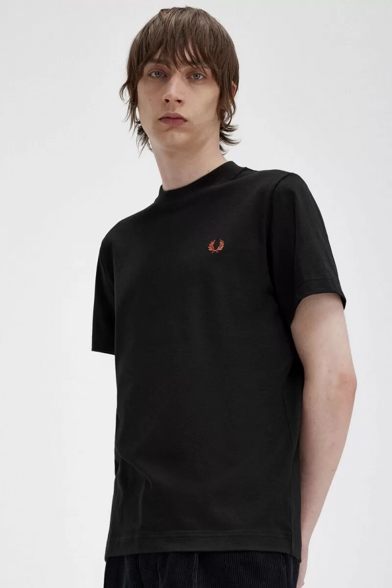 fred perry rave graphic herr t-shirt svart