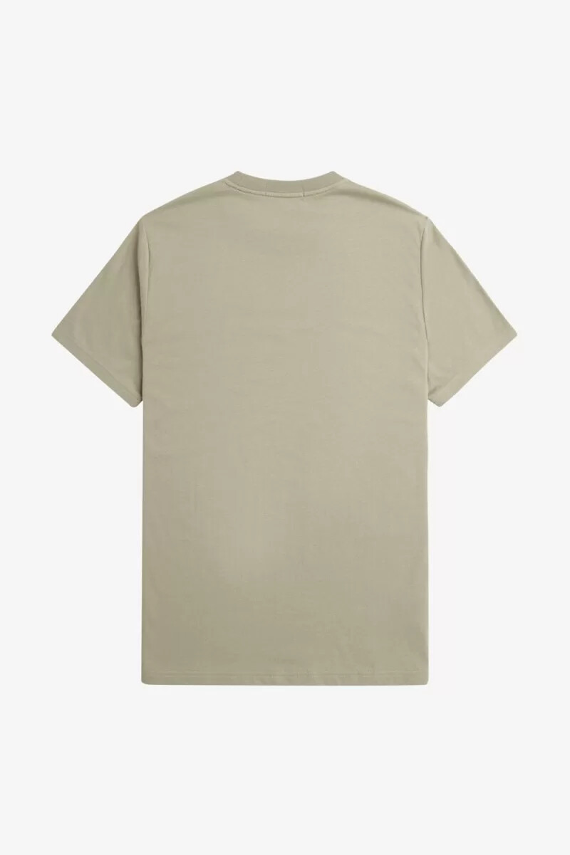 fred perry broderad herr t-shirt varm grå