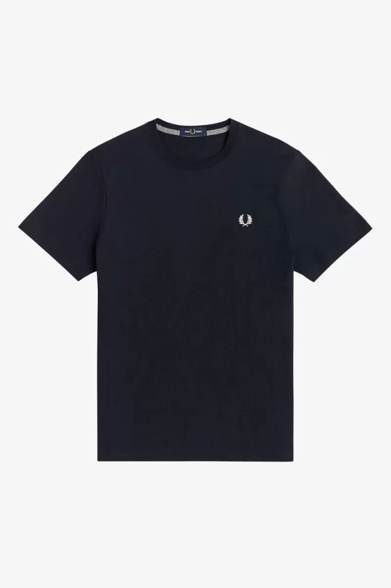 fred perry rund neck herr t-shirt marinblå