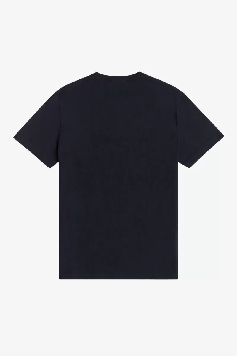 fred perry rund neck herr t-shirt marinblå