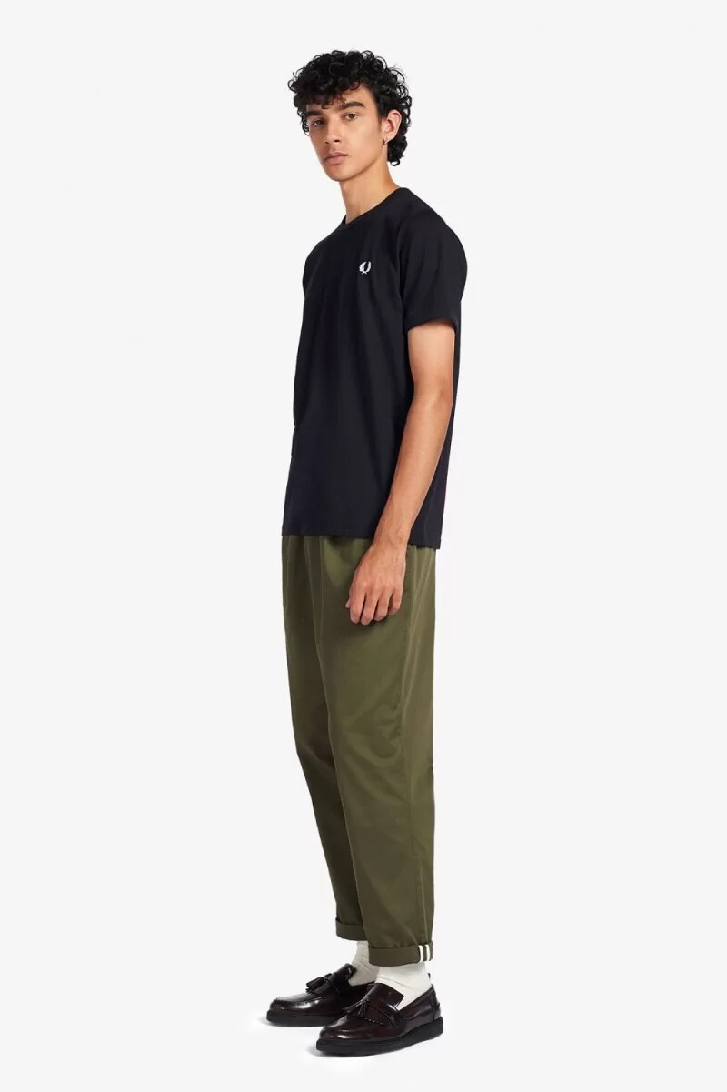 fred perry ringer herr t-shirt marinblå