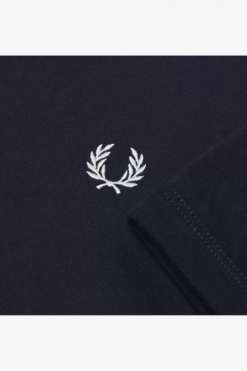 fred perry ringer herr t-shirt marinblå