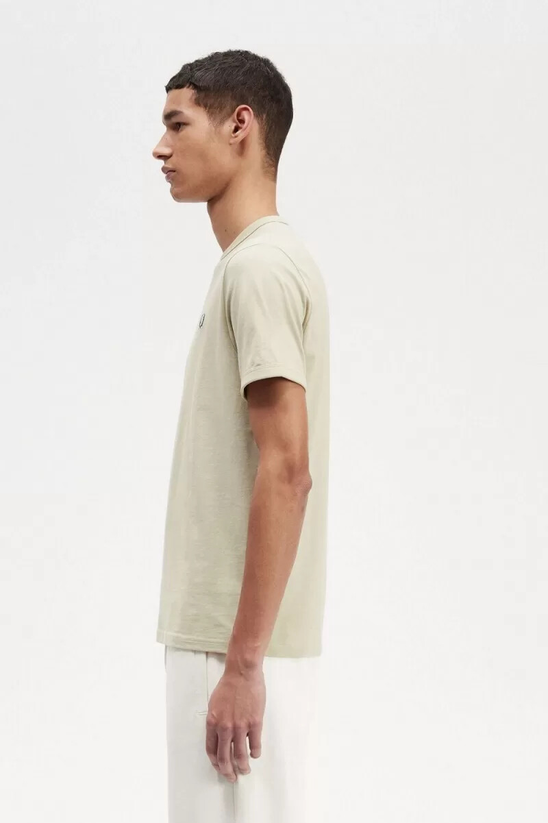 fred perry ringer herr t-shirt ljusmintgrön