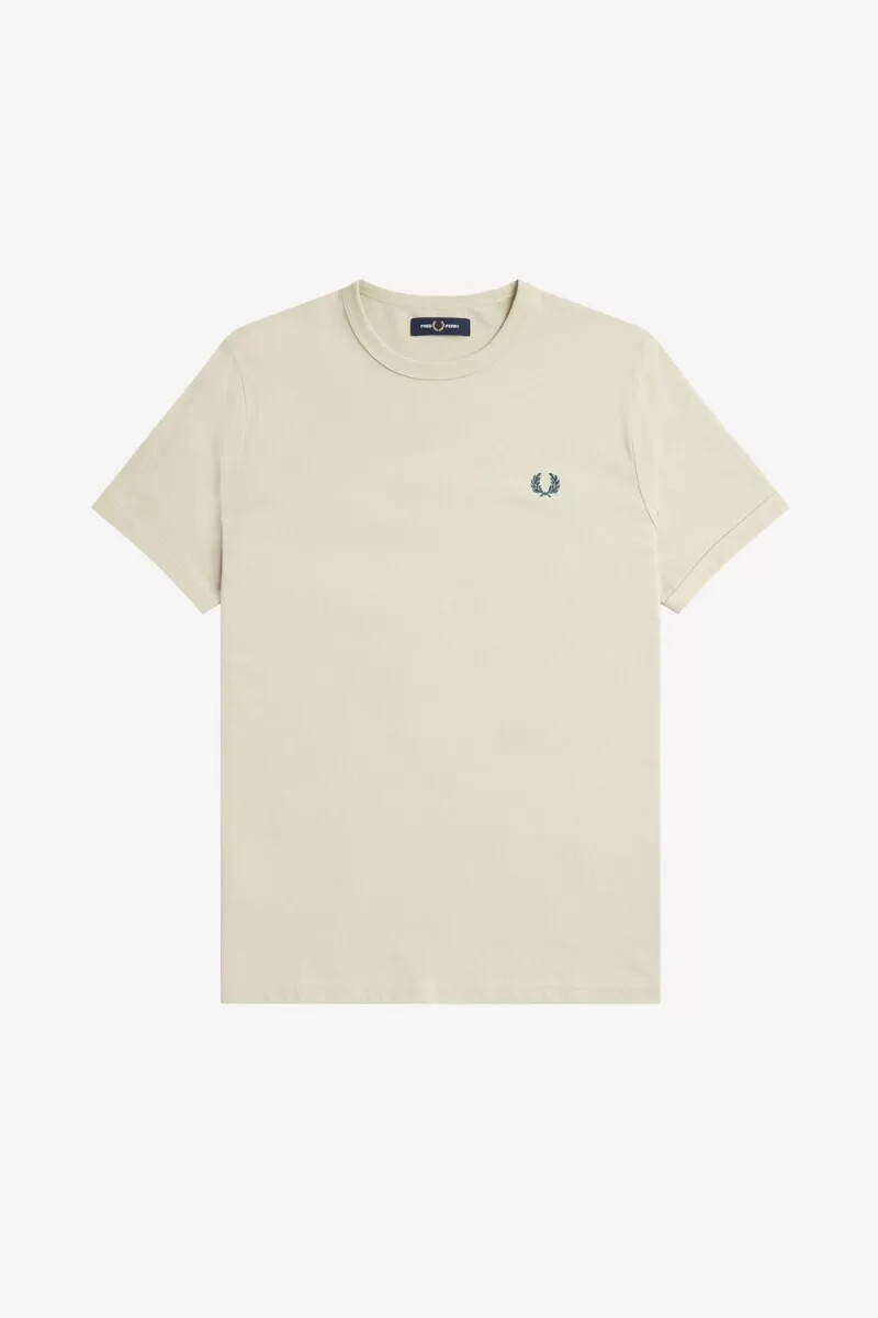 fred perry ringer herr t-shirt ljusmintgrön
